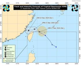  Philippines thông tin về áp thấp nhiệt đới mới