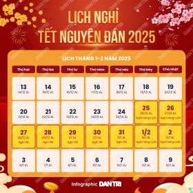 Đề xuất nghỉ Tết Nguyên đán 2025 dài 9 ngày