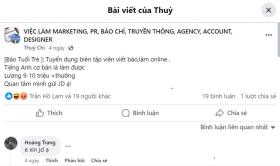 Lừa đảo tuyển dụng biên tập viên, phóng viên báo Tuổi Trẻ  第2张