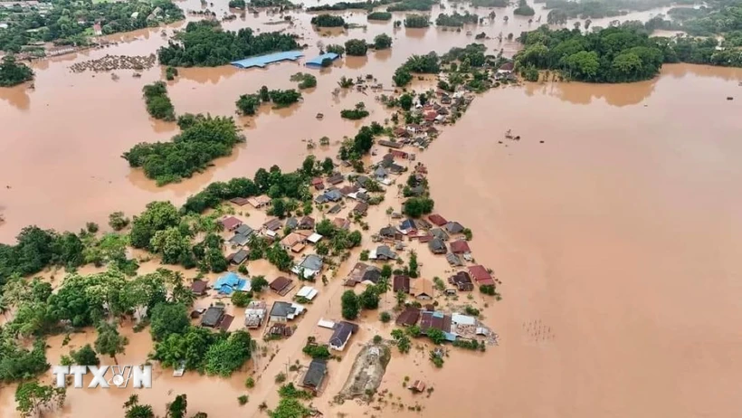  Bão Yagi tiếp tục gây mưa lớn và lũ lụt tại Lào, Thái Lan và Myanmar 