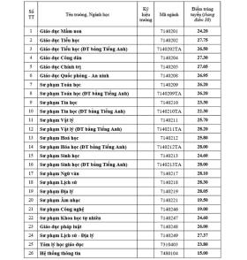 Điểm chuẩn 13 trường, khoa thuộc Đại học Huế năm 2024  第5张