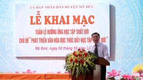 Huyện Mỹ Đức khai mạc tuần lễ hưởng ứng học tập suốt đời