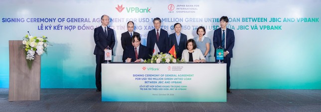  VPBank ký kết gói vay 150 triệu USD tài trợ dự án năng lượng sạch với JBIC 