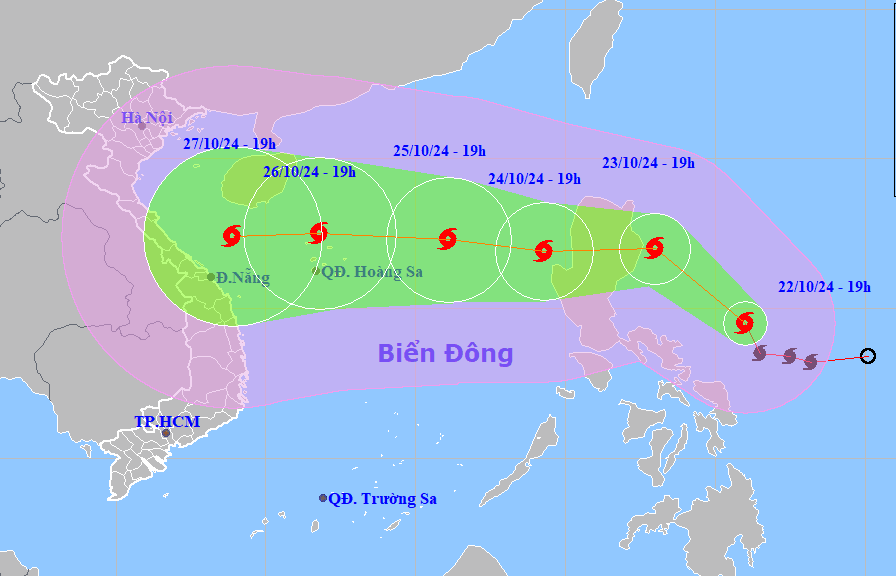  Bão Trà Mi vào Biển Đông ngày mai, có thể giật cấp 15 第2张