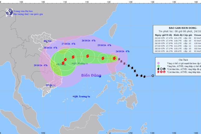  Bão Trà Mi khó lường, Quảng Ngãi còn gần 350 tàu cá trên biển 