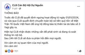 Làm rõ việc 1 câu lạc bộ &quot;rút ruột&quot; 90% số tiền ủng hộ người dân vùng lũ